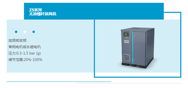 ZS系列無油螺桿鼓風機